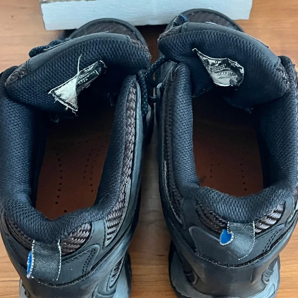 Merrell Work Moab 2 Mid Waterproof Composite Toe Black‎ Boots Mens 7 J15751